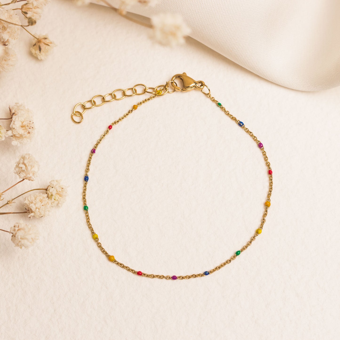 Rainbow Bead Bracelet