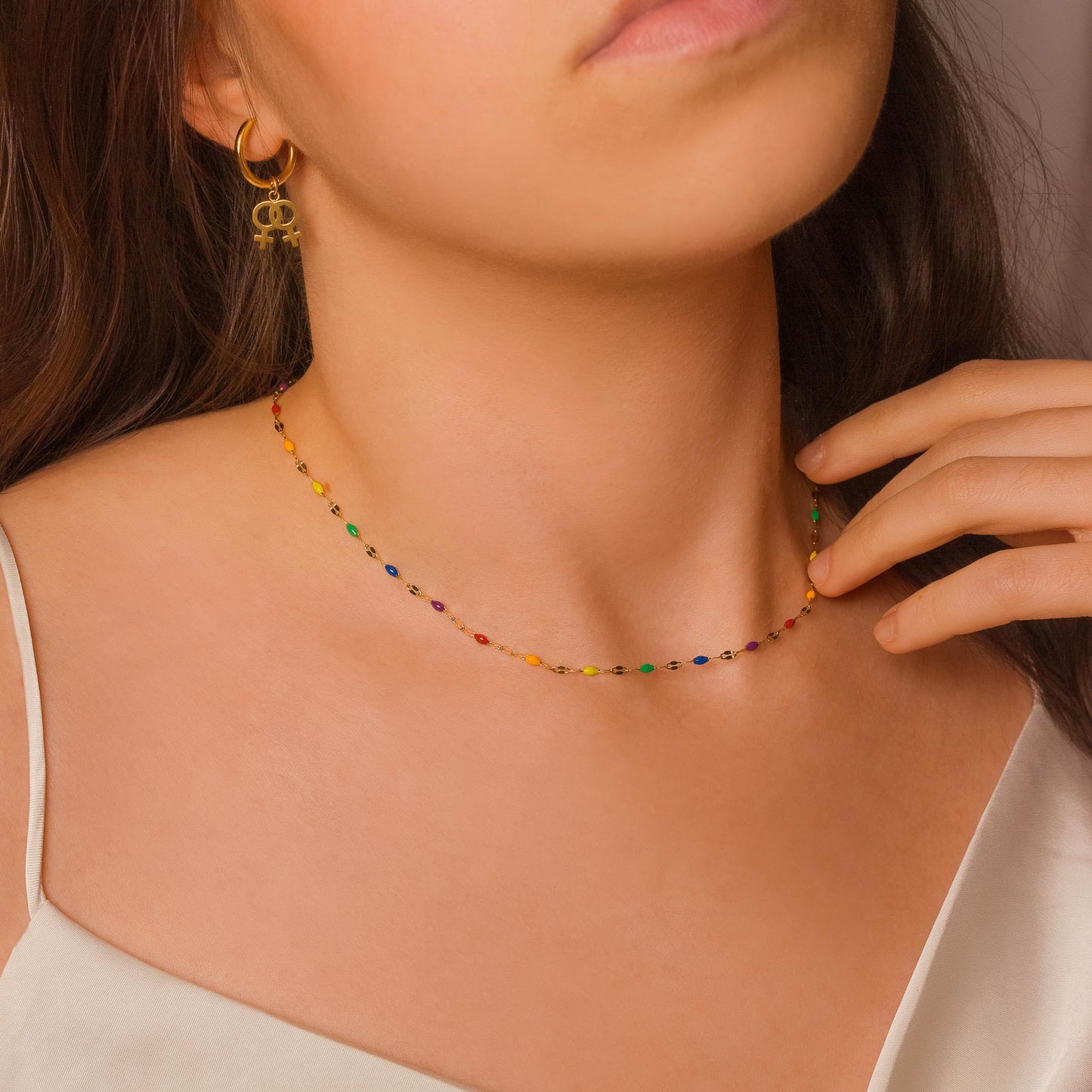 Rainbow Pride Choker
