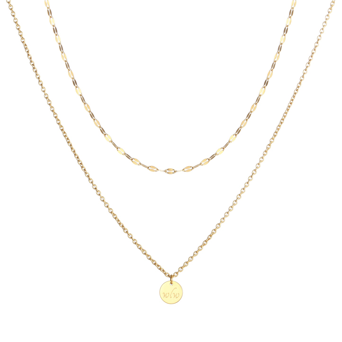 "wlw" Necklace Set