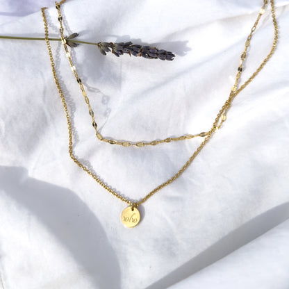 "wlw" Necklace Set