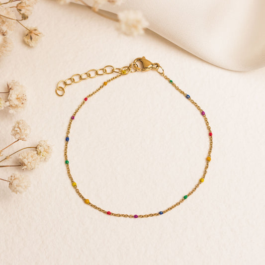 Rainbow Bead Bracelet