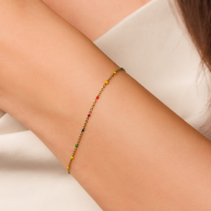 Rainbow Bead Bracelet