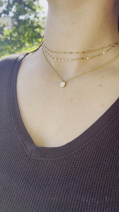 "wlw" Necklace Set